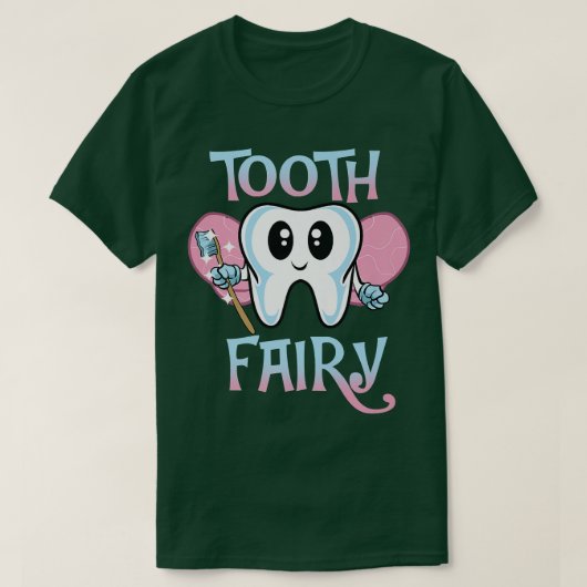 歯医者の妖精の衣装ヴィンテージ Tシャツ (デザイン正面)