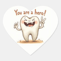 歯医者の患者に対するステッカー