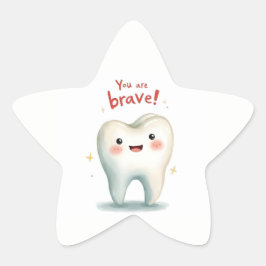 歯医者の患者に対するステッカー 星シール