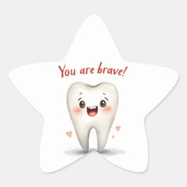 歯医者の患者に対するステッカー 星シール