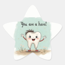 歯医者の患者に対するステッカー 星シール