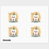 歯医者の患者に対するステッカー 長方形シール (シート)