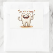 歯医者の患者に対するステッカー 長方形シール (バッグ)