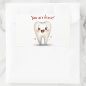 歯医者の患者に対するステッカー 長方形シール (バッグ)