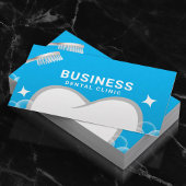 歯医者の歯と歯ブラシブルー歯科アポイントメント 予約カード