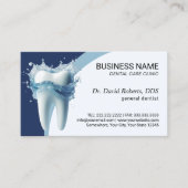 歯医者の歯と水海軍デンタルケアアポイントメント 予約カード (正面)