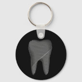 歯医者の歯のグラフィック キーホルダー (正面)