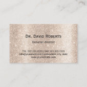 歯医者の歯のハートロゴラグジュアリーデンタルケア 名刺 (裏面)