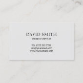 歯医者の歯のパターン現代の黒い歯科治療 名刺 (裏面)