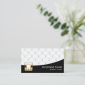 歯医者の歯のロゴデンタルケアモダンキルテッド 名刺 (スタンド正面)