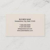 歯医者の歯のロゴパステルクリーム歯科医院 名刺 (裏面)