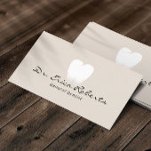 歯医者の歯のロゴパステルクリーム歯科医院 名刺