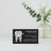 歯医者の歯のロゴ歯科医院アポイントメント 予約カード (スタンド正面)