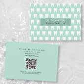 歯医者の歯のロゴ歯科QRコードソーシャルメディア 名刺