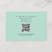 歯医者の歯のロゴ歯科QRコードソーシャルメディア 名刺 (裏面)