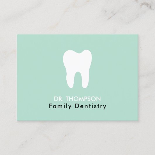 歯医者の歯のロゴ歯科QRコードソーシャルメディア 名刺 (正面)