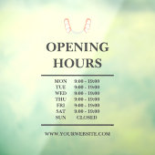 歯医者の歯のロゴ ウィンドウサイン (シート3)