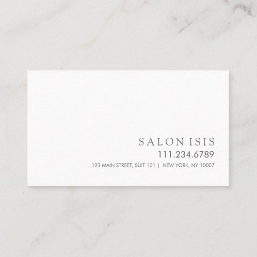 歯医者の歯のロゴ 予約カード (裏面)