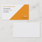 歯医者の歯のロゴ 名刺 (正面/裏面)