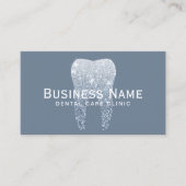 歯医者の歯ほこりっぽいブルーデンタルケアクリニック 予約カード (正面)