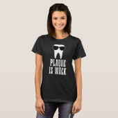 歯医者の歯垢はWack歯科学生アシスタントHy Tシャツ (正面フル)