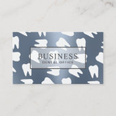 歯医者の歯埃の青い歯科アポイントメント 予約カード (正面)