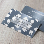 歯医者の歯埃の青い歯科アポイントメント 予約カード