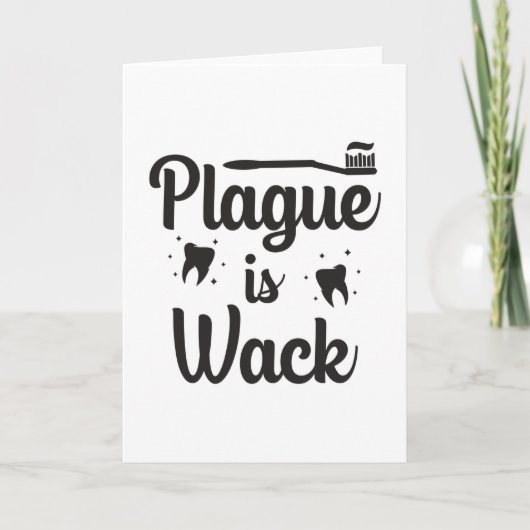 歯医者の歯歯の歯贈りおもしろい物 カード (正面)