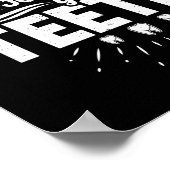 歯医者の歯科を静かに判断している ポスター (角)