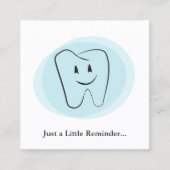 歯医者の歯科アポイントメントのアラーム 予約カード (正面)