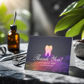 歯医者の歯科バラ金ゴールド歯ありがとう サンキューカード