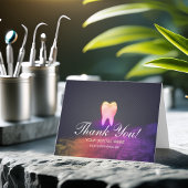 歯医者の歯科バラ金ゴールド歯ありがとう サンキューカード