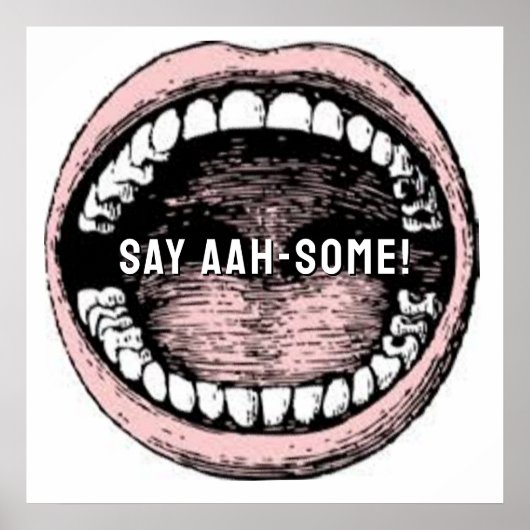 歯医者の歯科ユーモア ポスター (正面)