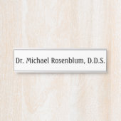 歯医者の歯科医院のドアの看板 サインプレート (正面)