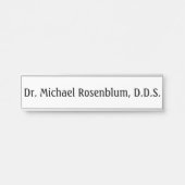 歯医者の歯科医院のドアの看板 サインプレート (正面)