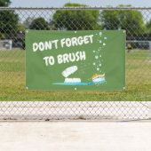 歯医者の歯科診療所のプロモーションのバナー 横断幕 (インサイチュ)