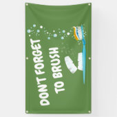 歯医者の歯科診療所のプロモーションのバナー 横断幕 (縦)