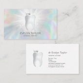 歯医者の歯科診療歯美白スマイル冠 名刺 (正面/裏面)