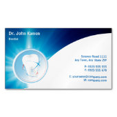 歯医者の歯 マグネット名刺 (正面)