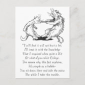 歯医者の猫の歯を抜く ポストカード (正面)