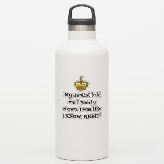 歯医者の王冠 シール (ウォーターボトル)
