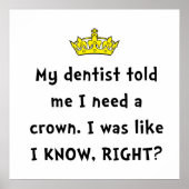 歯医者の王冠 ポスター (正面)