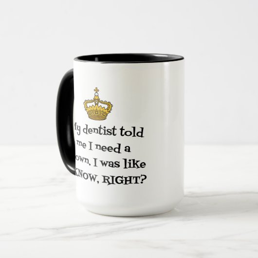 歯医者の王冠 マグカップ (正面左)