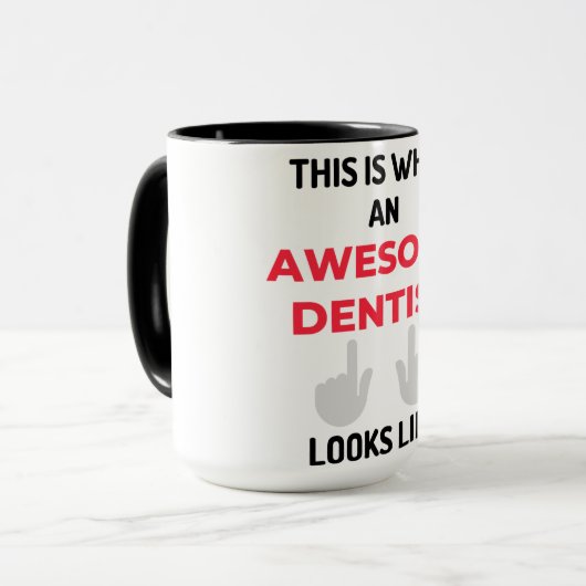 歯医者の素晴らし様子は2 マグカップ (正面左)