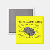 歯医者の脳図 マグネット (正面/裏面)