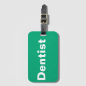 歯医者の荷物タグ ラゲッジタグ (正面縦)