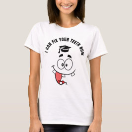 歯医者の面白い卒業Tシャツ Tシャツ