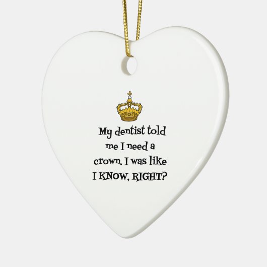 歯医者は王冠を必要とする セラミックオーナメント (左)