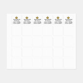 歯医者は王冠を必要とする ラベル (シート)