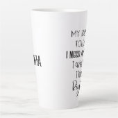 歯医者は私にクラウンユーモアの歯科が必要だと言った カフェラテマグ (正面)